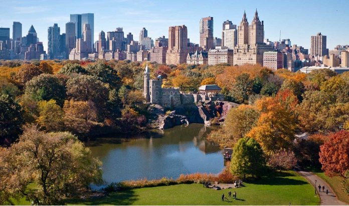 Central Park West Skyline in Autumn